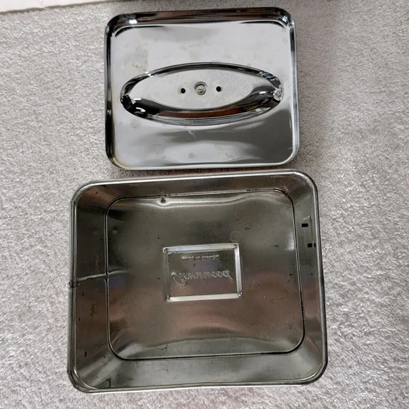 Vintage Brentwood Brown Painted Metal Small Tea Canister With Lid - Picture 8 of 10